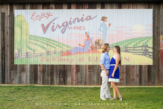 Josh & Allison's Bull Run Winery Engagement Session