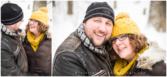 Marianne & Paul's Snowy Engagement