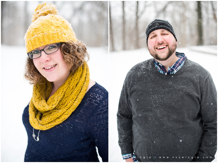 Marianne & Paul's Snowy Engagement