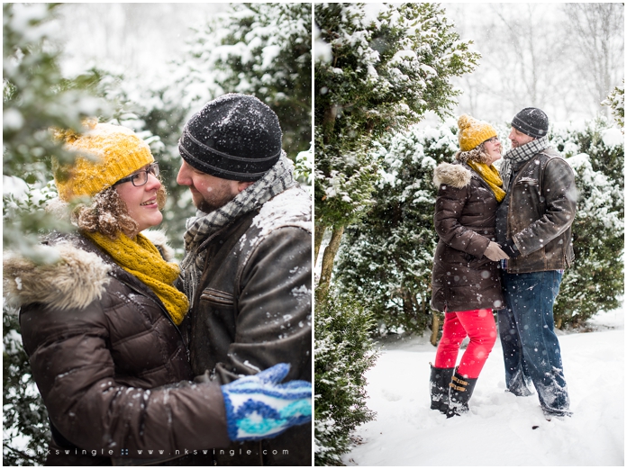 Marianne & Paul's Snowy Engagement
