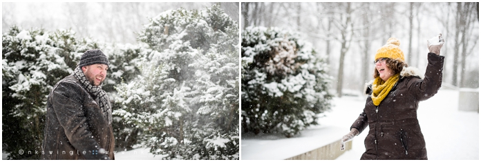 Marianne & Paul's Snowy Engagement